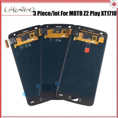 3 Piece/lot For MOTO Z2 Play LCD Display Touch Screen Digitizer Replacement For Motorola Moto Z2 Play Screen XT1710-01/07/08/10