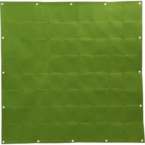 72 Pockets Wall Vertical Flower Hanging Felt Planter Bags For Garden Outdoor Planting Pockets Gardening Supplies