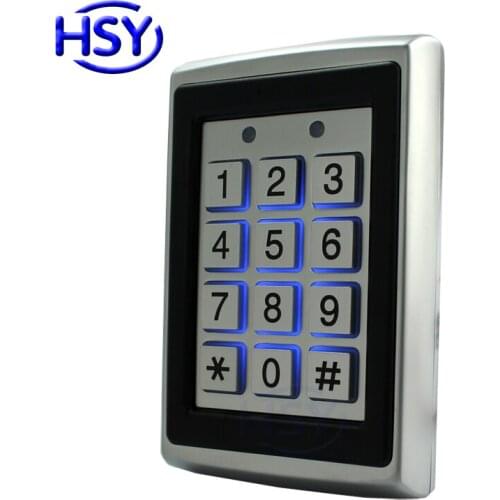 7612 Standalone Access Control Metal Case RFID 125Khz Proximity EM Card Entry Lock Door Keyboard Single Door Keypad Reader