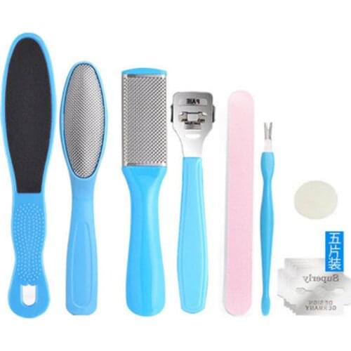 8pcs/set Stainless Steel Foot Rasp Callus Dead Skin Remover Calluse File Scraper File Exfoliating Pedicure Foot Care Tool