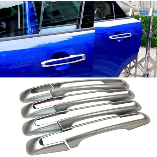 ABS Chrome Side Car Door Bowl Trim For Jaguar F-PACE 2016 2017 2018 Decoration Cover Sticker Exterior Moulding Accessories