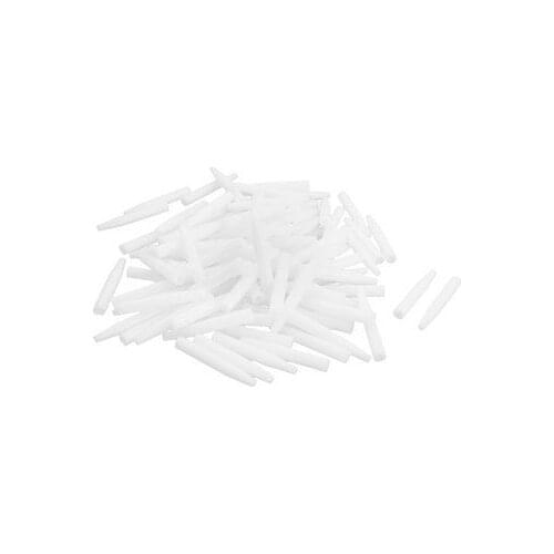Free Shipping 100Pcs 6x40mm Point Ended PCB Test Fixture Parts Plate POM Pressure Bar White