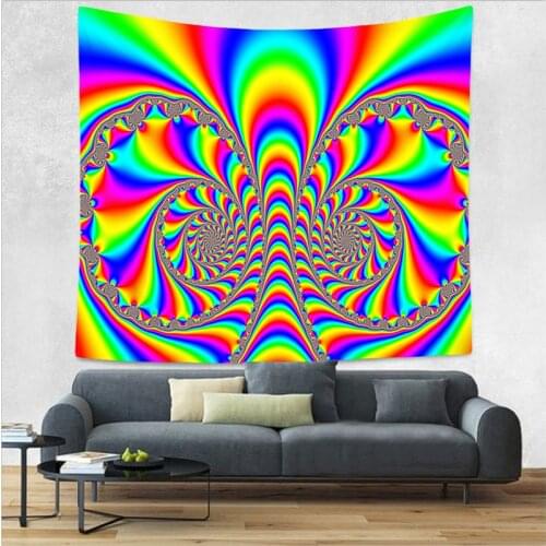 Living room decoration psychedelic tapestry wall carpet school appartment decor wall blanket
