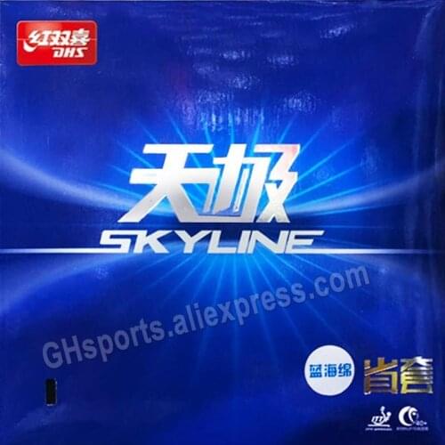 DHS Skyline 2 Provincial Blue Sponge DHS TG2 Blue Sponge Blue TG-2 Table Tennis Rubber Original DHS Ping Pong Sponge