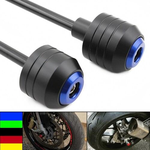 For KAWASAKI NINJA ZX6R ZX-6R 2000 2001 2002 2003 Front Rear Wheel Slider Fork Axle Crash Protector Swing Arm Pad Guard POM New