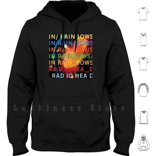 In Rainbows Hoodie Long Sleeve In Rainbows Rainbow Rainbows Colors Colorful Ok Computer Radio Head Album Cover Music