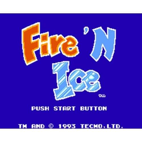 Fire 'n Ice 60 Pins English Version Game Cartridge for 8 Bit 60pin Game Console Region Free