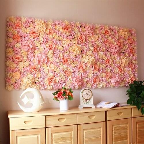40X60cm Artificial Silk Rose Flower Wall Decoration Decorative Silk Hydrangea home party Wedding Backdrop Decoration accessories