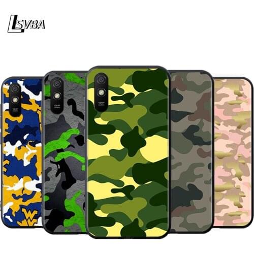 Camouflage Army Art For Xiaomi Redmi 9i 9T 9A 9C 9 8A 8 GO 7 7A S2 Y2 6 6A 5 A 4X Prime Pro Plus Soft Phone Case