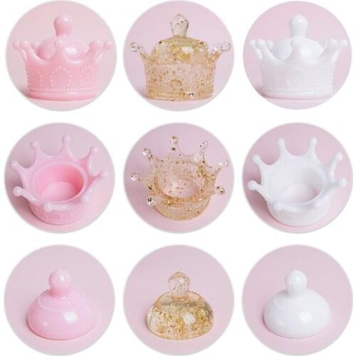 DIY Cute Crown Jewelry Storage Box Epoxy Resin Casting Silicone Mold Craft Tools