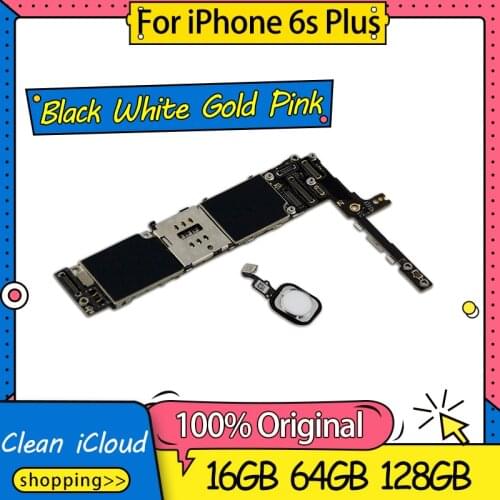 No iCloud for iPhone 6s plus mother board 16gb/64gb/128gb with IOS system Unlocked for iphone 6s plus logic board motherboard