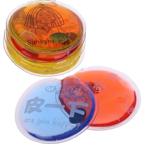 Mini 1Pcs Winter Herbruikbare Gel Handwarmer Leuke Grappige Woord Print Instant Verwarming Pack Warmer