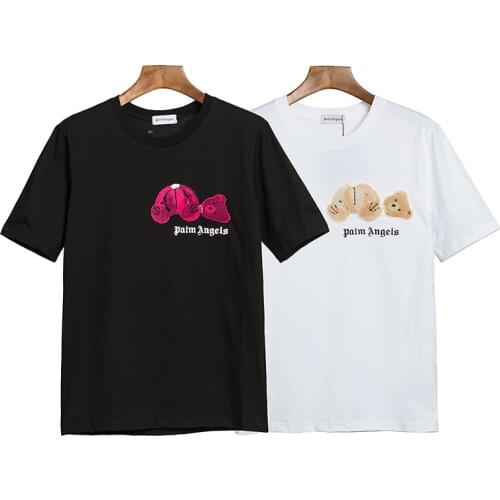 Palm angels Trendy fashion all-match cute bear print T-shirt
