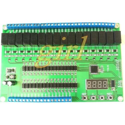 16 way relay control module / board PLC delay / point / self lock / Interlock / sequential start stop