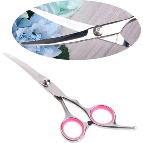 6" Stainless Steel Pet Gromming Curved Blade Scissors Dog Cat Cutting Hair Scissors Barber