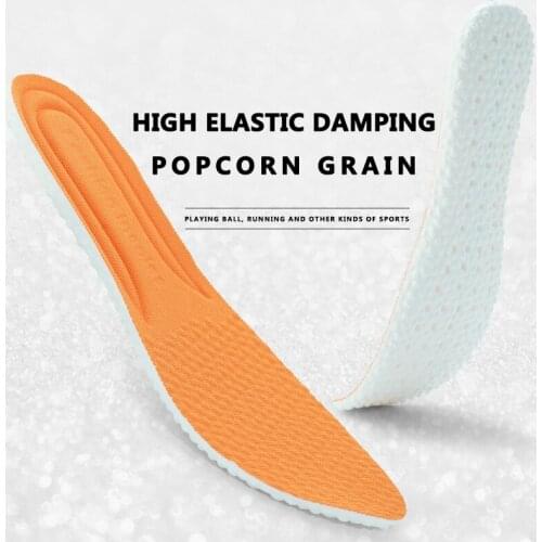 Shoe Accessories Insole PU Stretch Popcorn Sport Running Basketball Insole Thickened Soft Motion Cushion Unisex Insole