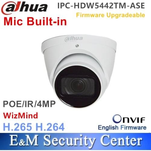 Original dahua IP 4Mp IPC-HDW5442TM-ASE 4MP WDR POE IR Eyeball WizMind Network Camera
