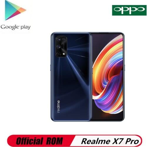 Original Realme X7 Pro 5G Mobile Phone Mediatek 1000+ Android 10.0 6.55" AMOLED 120HZ 8GB RAM 256GB ROM 64.0MP 65W Super Charger