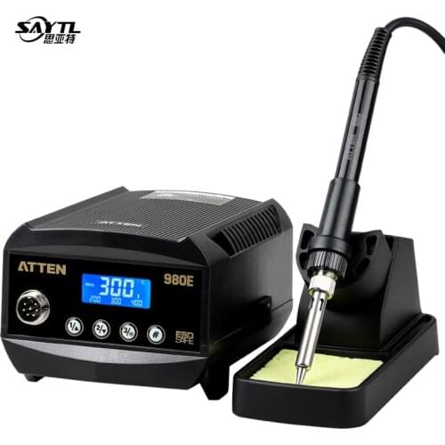ATTEN 110V 60W/80W soldering station LCD Digital display welding rework station for phone BGA SMD PCB IC Repair solder tools