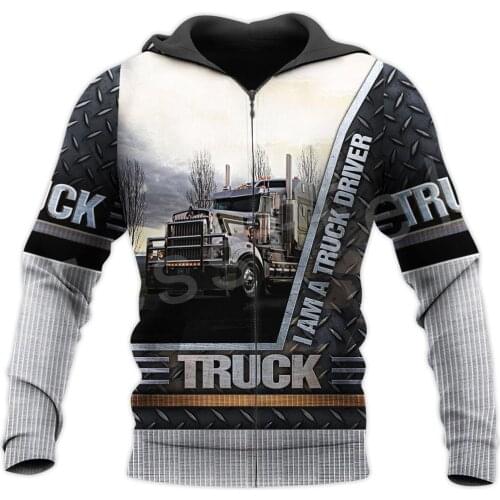 Truck Trucker Driver Pullover Tracksuit Fashion Crewneck Casual Men Women 3D printed Sweatshirts/Hoodies/jacket drop shipping