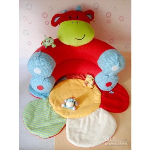 Pink Rabbit Inflatable Baby Sofa Seat ELC Blossom Farm Sit Me Up Cosy Infant Soft Play Mats EC-003