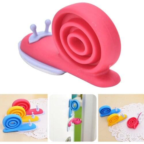 Cute Kawaii EVA Plastic Baby Safety Door Stopper Protector Children Kid Safe Snail Shape Door Stops Baby Care Random Color