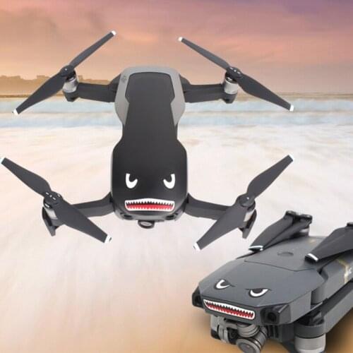 Sticker Decals Skin Protective Shark Adhesive Art Decals Outdoor Waterproof Shockproof for D-JI Mavic Mini 2 Drone