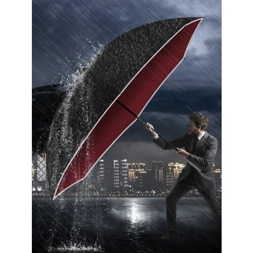 Patio Umbrellas Rain Women Outdoor Uv Sun Protection Head Big Fully-automatic Long-handle Umbrella Paraguas Big Sunshades BD50UU