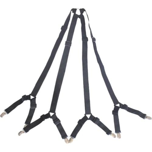 One set Crisscross Adjustable Bed/Fitted Sheet Straps Suspenders Gripper/Holder/Fastener -Keep your bed sheet in place