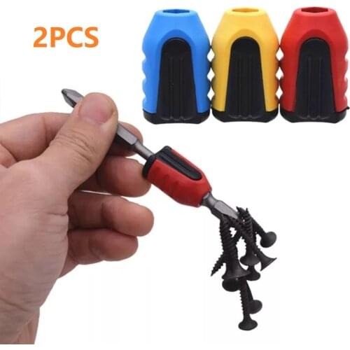 2pcs Adjustable Screw Depth Magnetic Screwdriver Bit Holder Hex Driver Scewdriver Bit For Electric Screw Bit