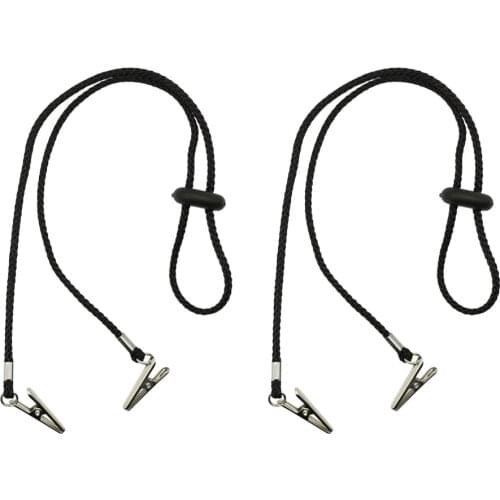 2pcs Adjustable Napkin Clip Chains Cord Flexible Bib Eating Paper Towel Strap Holder Landyard Napkin Holder Chains for Adult Kid