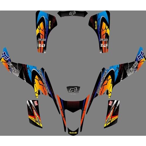 3M 1061 Motorcycle Team Graphic & Backgrounds Decal Sticker Kits for Suzuki LTZ400 2003 2004 2005 2006 2007 2008