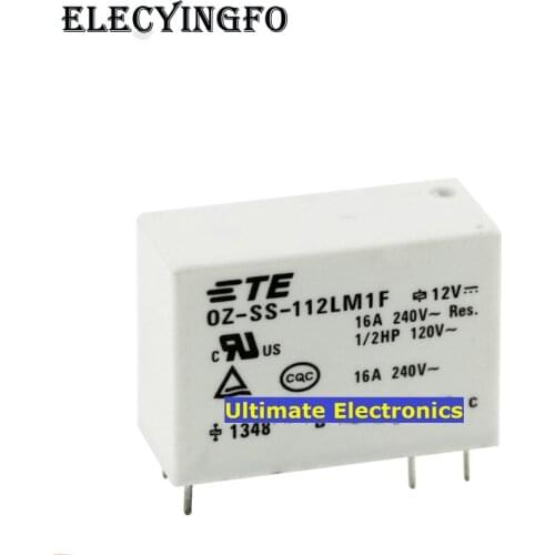 5pcs OZ-SS-112LM1F 16A 6 foot normally open OZ-SH-112LM1F resistant 105 Celsius Relays