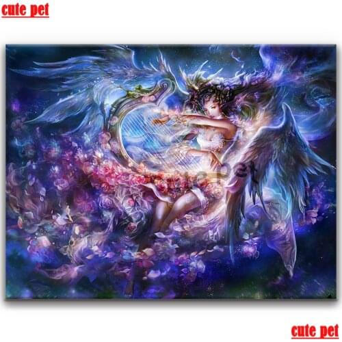 DIY Diamond Painting Fantasy playing womanpuzzle Full Square Round Painting Cross Stitch Rhinestones Mosaic Gift Home Decoration