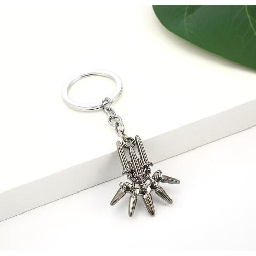Game NieR:Automata Keychain Metal Key Ring Holder YoRHa Colar Pendant Porte Clef Kolye Men Gift Porte llavero Chaveiro HF12782