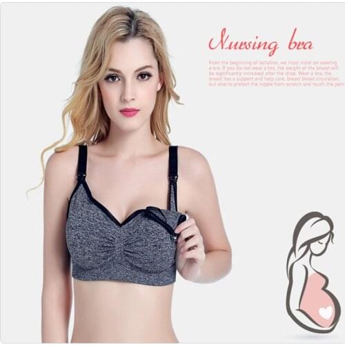 Maternity Nursing Bra Breastfeeding Bras For Nursing Mothers Clothing Clothes For Pregnant Women Underwear Front Wirefree