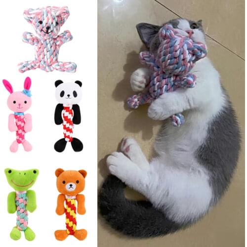 Cleaning Teeth Puppy Dog Rope Chew Toys for Small Medium Dogs French Bulldog Mascotas Accessories Bite Resistant Pet Toy Carrot