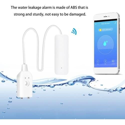 Water Leakage Alarm WiFi Smart Overflow Sensor Kitchen Bathroom Water Leak Sensor Detector Home Security Supplies