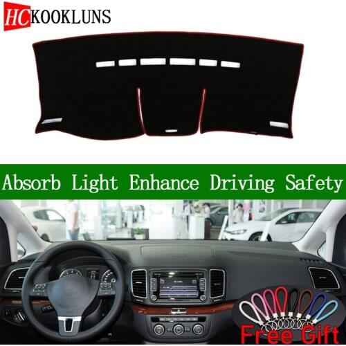 For Volkswagen Sharan 2012 2013 2014 Dashboard Cover Sun Shade Non-slip Dash Mat Pad Carpet Car Stickers Interior Accessories