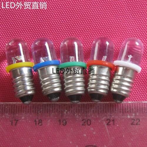 E10 screw / alarm lamp / signal lamp / light bulb LED physical experiment small bulb spot 3V white light