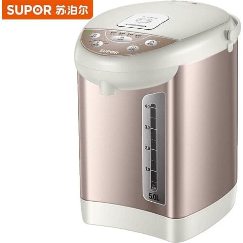 SUPOR 220V Thermal Insulation Electric Kettle 5L Capacity Multi-stage Temperature-controlled Kettle Double-layer Anti-scalding
