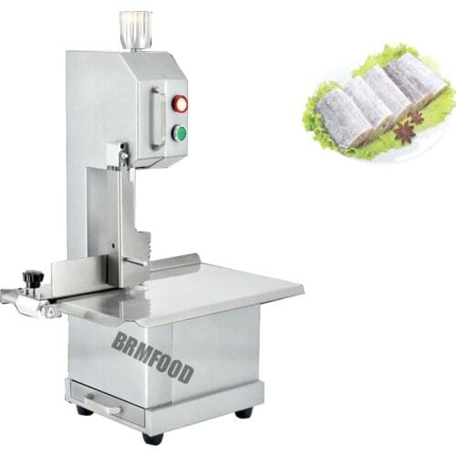 Commercial Meat Saw Band Bone Cutting Machine Electric Bone Saw Machine Kitchen Chicken Fsh Meat Bone Cutting Machine