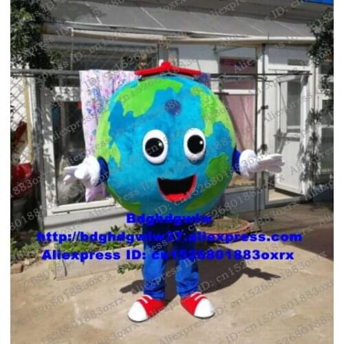 The Earth Tellurion Terrestrial Globe Tellurian Mascot Costume Adult Cartoon Character Club Activities Farewell Party zx2930
