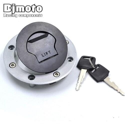 Fuel Cap Motorcycle Key Locking Fuel Tank Cap Gas Cover with 2 Keys For Suzuki GSX750 VX800 GSX600 GSX1200 GSXR1000 GS500 XF650