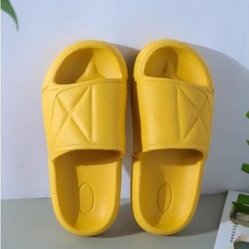 Summer Men Thick Bottom Slides Lightweight Cool Beach Slippers Fish Mouth Flip Flops Women Sandals Soft EVA Lovers House Shoes