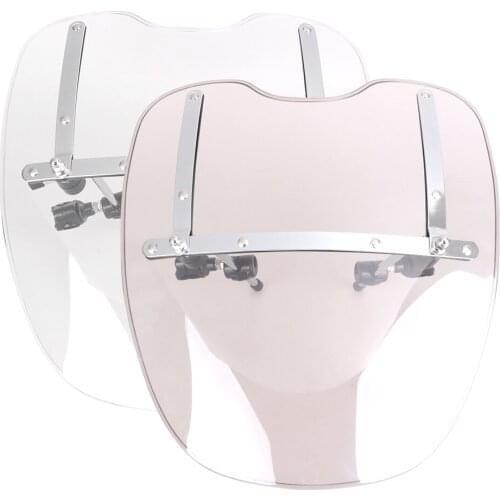 17" Motorbike Windscreen Windshield ABS Universal For Harley Davidson Road King Softail Dyna Fatboy