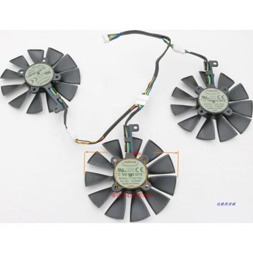 New Original for STRIX Raptor GTX980Ti/R9 390X/R9 390 graphics card cooling fan FONSONING