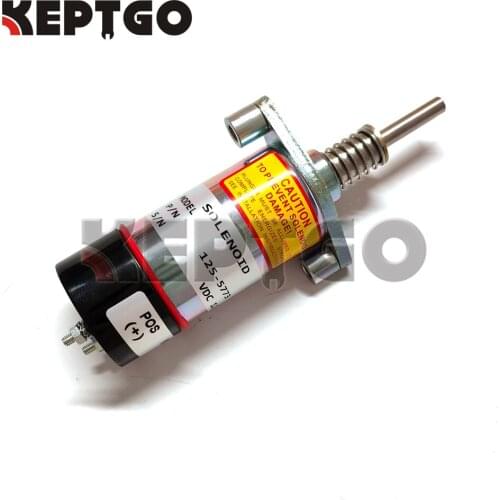 New Fuel Solenoid 125-5773 8C-9986 for Caterpillar CAT 3204 3304 3304B 3306 3306B Engine 12V