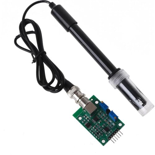 PH 0-14 Value Detection Regulator Sensor Module Monitoring Control Meter Tester with PH Electrode Probe