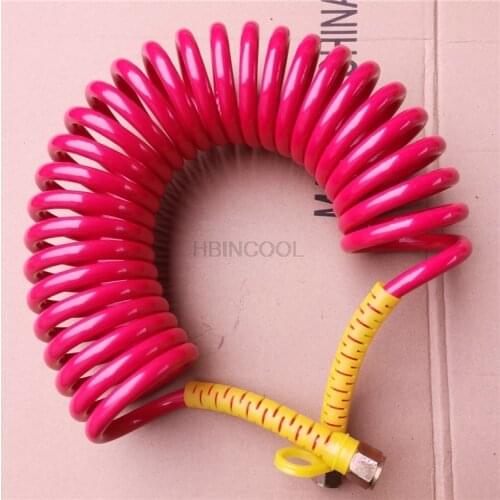 Semi-trailer brake air pipe spiral tube traction truck explosion-proof high pressure anti-freeze PU connection air brake pipe